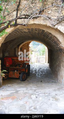 Blick auf Mura, Bages Region, Provinz Barcelona, Katalonien, Spanien, Europa Stockfoto