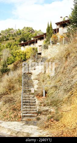 Blick auf Mura, Bages Region, Provinz Barcelona, Katalonien, Spanien, Europa Stockfoto