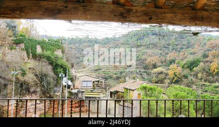 Blick auf Mura, Bages Region, Provinz Barcelona, Katalonien, Spanien, Europa Stockfoto