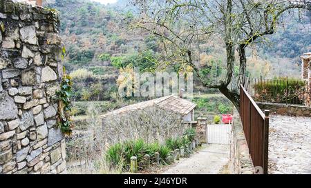 Blick auf Mura, Bages Region, Provinz Barcelona, Katalonien, Spanien, Europa Stockfoto