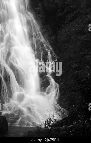 Nördlicher Bach von Gray Mare's Tail / Rhaeadr Y Parc Mawr. Stockfoto