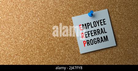 Empfehlungsprogramm für Mitarbeiter Stockfoto