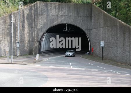 CUILFAIL TUNNEL AM A26 IN LEWES IN EAST SUSSEX Stockfoto