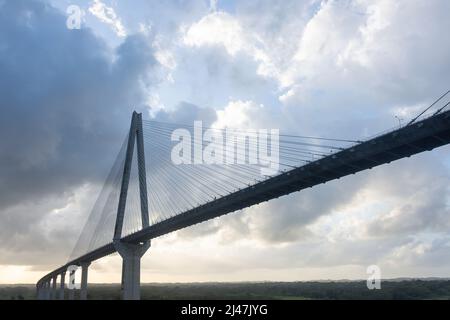 Puente Atlantico (Atlantikbrücke) am Eingang zum Panamakanal, Colon, Provinz Colon, Republik Panama, Stockfoto