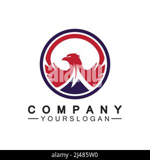 Eagle Icon Logo Design Vektorvorlage Stock Vektor