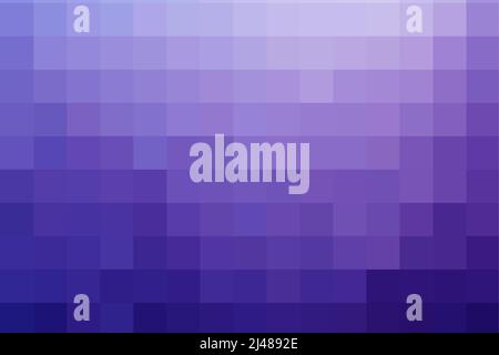 Hintergrund aus dunkelhellvioletten Quadraten. Violette geometrische Textur. Vektormuster aus quadratischen dunklen und hellvioletten Pixeln. Eine Rückseite aus Mosaik Stock Vektor