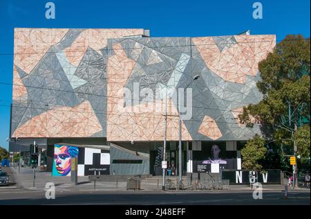 Das Ian Potter Center: NGV Australia zeigt die australische Sammlung der National Gallery of Victoria (NGV) auf dem Federation Square in Melbourne Stockfoto