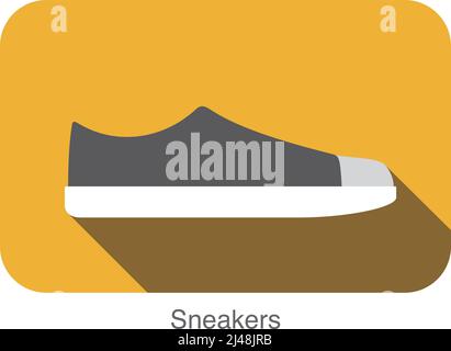 Old Style Sport Sneaker Schuh Vektor Illustration Stock Vektor