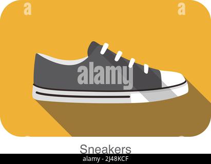 Old Style Sport Sneaker Schuh Vektor Illustration Stock Vektor