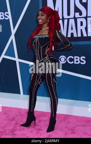 11. April 2022 – Nashville, Tennessee – Reyna Roberts. 2022 CMT Music Awards im Nashville Municipal Auditorium. Stockfoto
