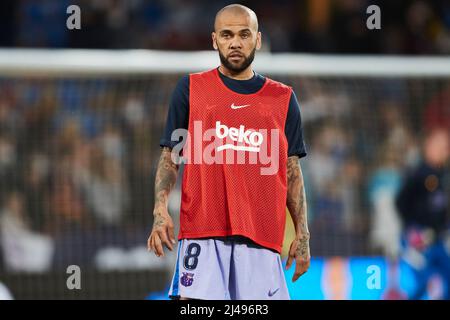 10.. April 2022; Estadio Ciutat de Valencia, Valencia, Spanien; La Liga Santander, Levante UD gegen FC Barcelona; Daniel Alves vom FC Barcelona Stockfoto