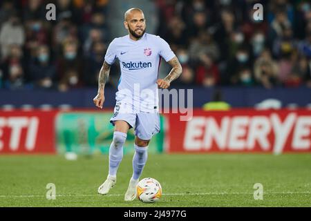 10.. April 2022; Estadio Ciutat de Valencia, Valencia, Spanien; La Liga Santander, Levante UD gegen FC Barcelona; Daniel Alves vom FC Barcelona Stockfoto