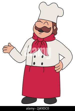 Cartoon Meisterkoch Stock Vektor