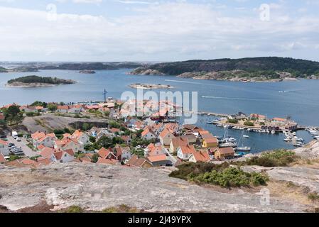 Sonniger Sommertag in Fjällbacka, Schweden Stockfoto