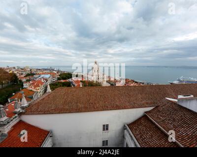National Pantheon im Viertel Alfama, historisches Denkmal von Lissabon, Wahrzeichen von Lissabon, Portugal, Europa Stockfoto