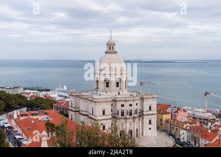 National Pantheon im Viertel Alfama, historisches Denkmal von Lissabon, Wahrzeichen von Lissabon, Portugal, Europa Stockfoto