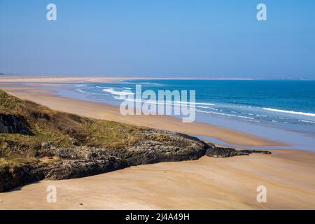 Budle Point vom Northumberland Coast Path, England Stockfoto