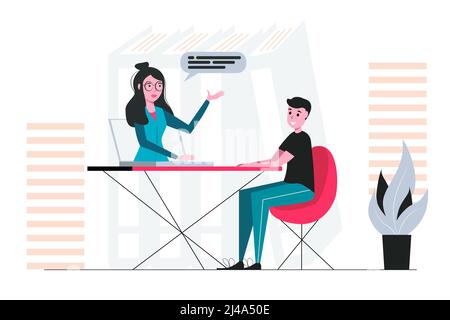 Online-Schulungen Schulungen und Kurse Lernen Video-Tutorials Vektor-Illustration flaches Design-Konzept für Website-Banner, Marketing-Material, präsentieren Stock Vektor