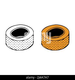 Isometrische Buchstaben o Doodle Vektor-Illustration auf weißem Hintergrund. Buchstaben ClipArt Stock Vektor
