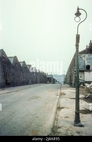 1970s Archivbilder von Coventry Street Reentwicklung, Blackburn, Lancashire. Stockfoto