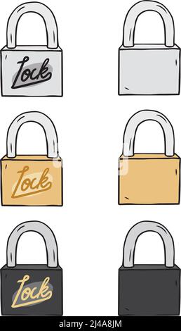 Handgezeichnete Vektordarstellung des Schlosses im Cartoon-Stil. Stock Vektor