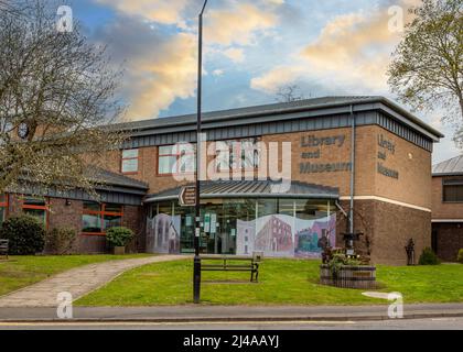 Alcester Library & Museum in Alcester, Warwickshire, England. Stockfoto