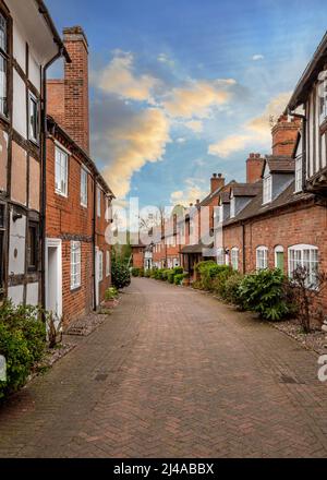 Malz Mill Lane, Alcester, Warwickshire, England. Stockfoto