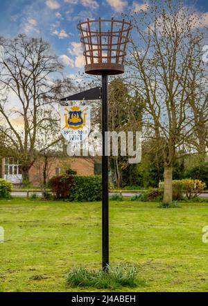 Alcester war Memorial Field an der Gas House Lane. Stockfoto