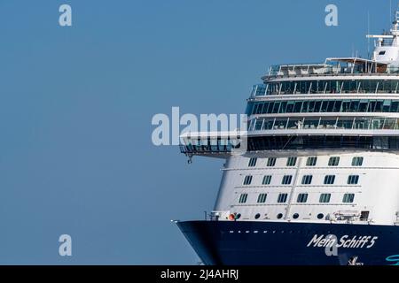 Mein Schiff 5 ist ein von TUI Cruises betriebenes Kreuzfahrtschiff für den deutschen Markt - August 2019. Stockfoto
