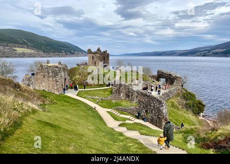 Urquhart Castle, Schottland Stockfoto