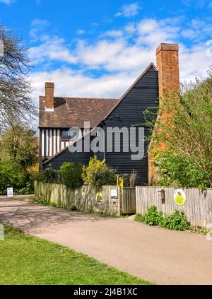 Herts and Middlesex Wildlife Trust, Hauptsitz, Verulamium Park, St. Albans Herts UK - Seitenhöhe Stockfoto