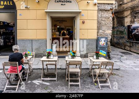 Cappadonia Gelati, eine Eisdiele in der Via Vittorio Emanuele, Palermo, Sizilien, Italien. Stockfoto