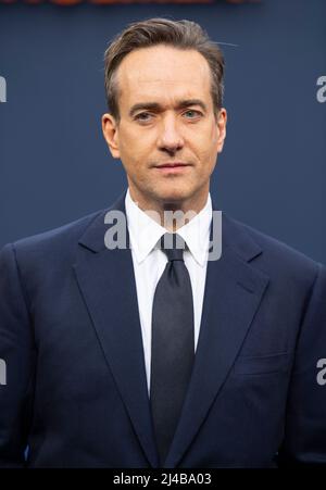 Matthew Macfadyn nimmt an der britischen Premiere der „Operation Mincemeat“ auf dem Curzon Mayfair am 12. April 2022 in London, England, Teil. Stockfoto