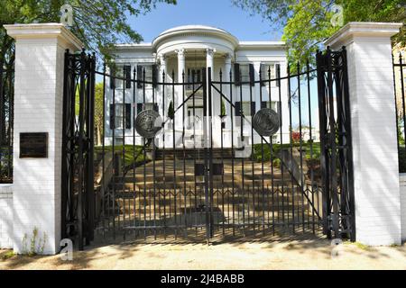 Das Anwesen des Gouverneurs von Mississippi in Jackson, Mississippi. Stockfoto