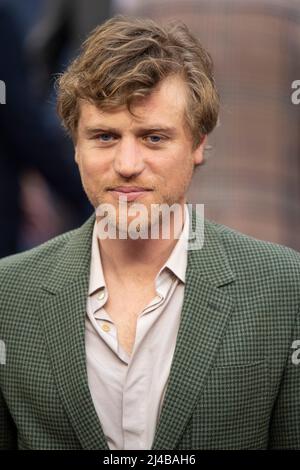 Johnny Flynn nimmt an der britischen Premiere der „Operation Hackeat“ auf dem Curzon Mayfair am 12. April 2022 in London, England, Teil. Stockfoto