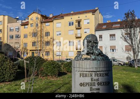 Novi Sad: Feher Ferenc Platz. Serbien Stockfoto