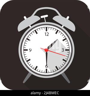 Wecker flach Mode Icon Design, Uhr Symbol, Vektor Stock Vektor