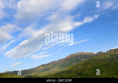 Ländliche Landschaften rund um Pui O, Lantau Island, Hongkong. Stockfoto