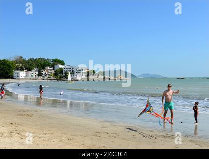 Upper Cheung Sha Beach, Lantau Island, Hongkong. Stockfoto