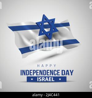 Happy Independence Day Israel. vektor-Illustration Design Stock Vektor