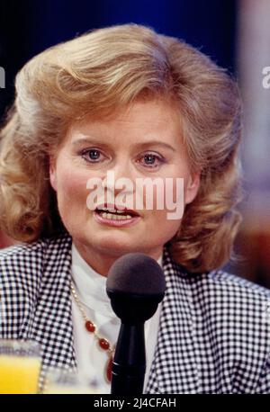 Hannelore Kohl, geb. Renner, erste Ehefrau von Bundeskanzler Helmut Kohl, Deutschland 1988. Stockfoto