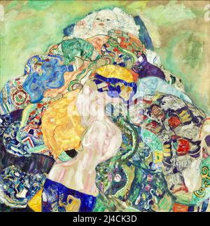 Gustav Klimt - Baby - Wiege - 1917-1918 Stockfoto