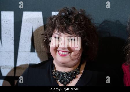 Meal, Deutschland. 12. April 2022. Schauspielerin Meltem KAPTAN, Filmpremiere RABIYE KURNAZ GEGEN GEORGE W. BUSH in der Lichtburg in Essen, 12. April 2022. Kredit: dpa/Alamy Live Nachrichten Stockfoto