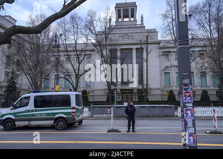 Botschaft Russland, unter den Linden, Mitte, Berlin, Deutschland Stockfoto