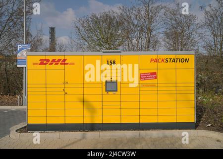 DHL Packstation, Berlin, Deutschland Stockfoto