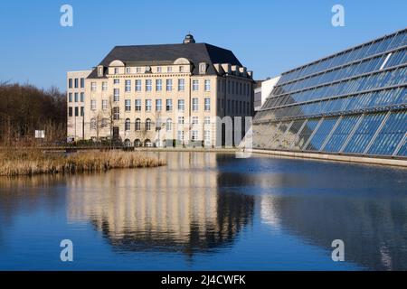 Nordrhein-Westfalen Zentrum für Talententwicklung im ehemaligen Arbeitsgericht, Wissenschaftspark, Gelsenkirchen, Ruhrgebiet, Nordrhein-Westfalen Stockfoto