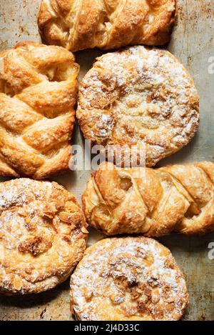 Nahaufnahme von frischem Gebäck Stockfoto