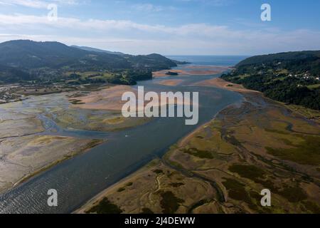 Biosphärenreservat Urdaibai, Mündung des Flusses Oka, Region Gernika-Lumo, Provinz Biskaya, Baskenland, Spanien Stockfoto