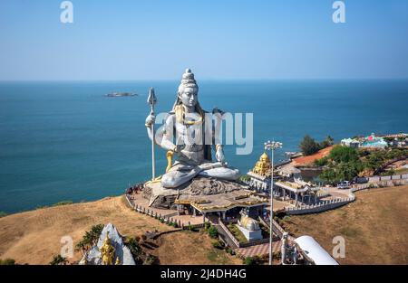 Eine Statue des großen Gottes Shiva, Indien. Stockfoto