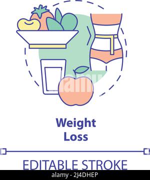 Gewichtsverlust Konzept Symbol Stock Vektor